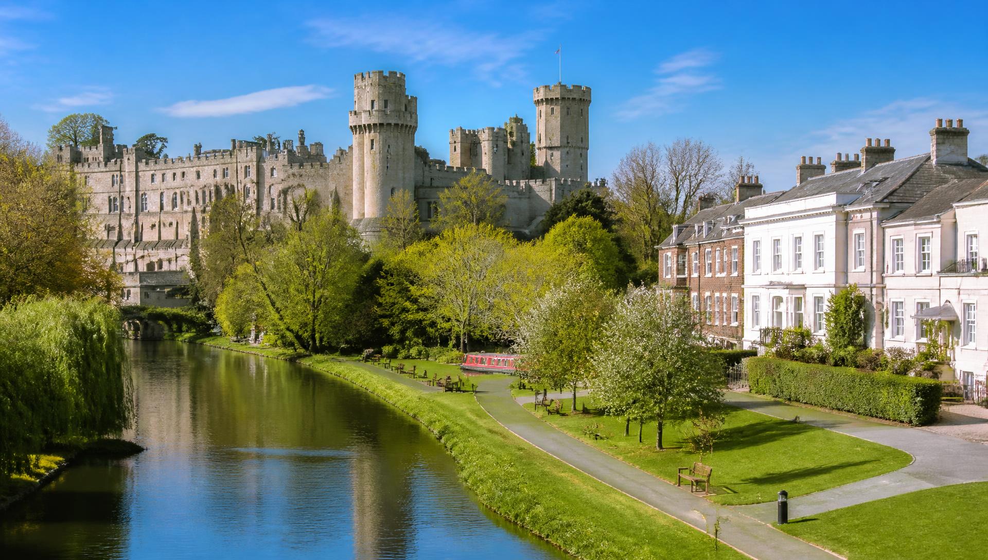 Warwick castle and riverside town, where LeapIT supports local professional firms and Technology Park businesses
